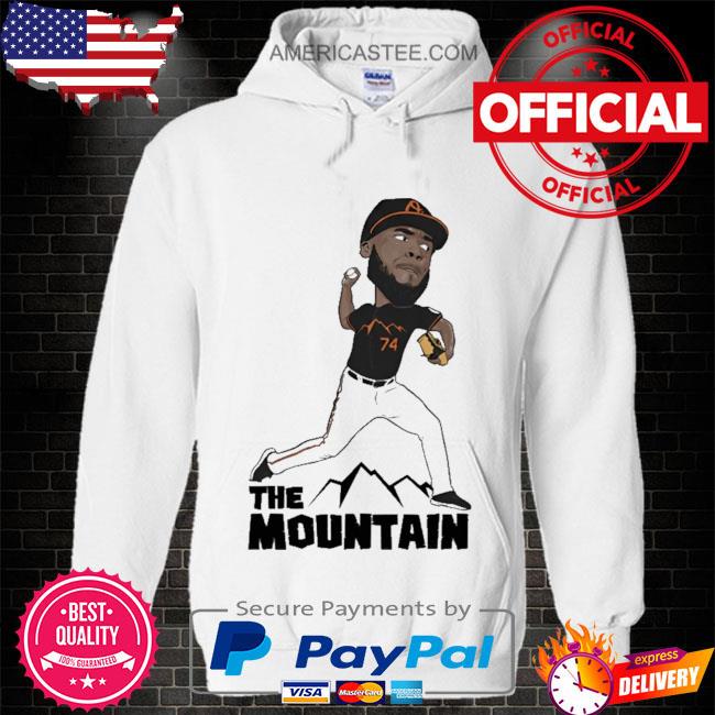 Félix bautista wearing the mountain shirt