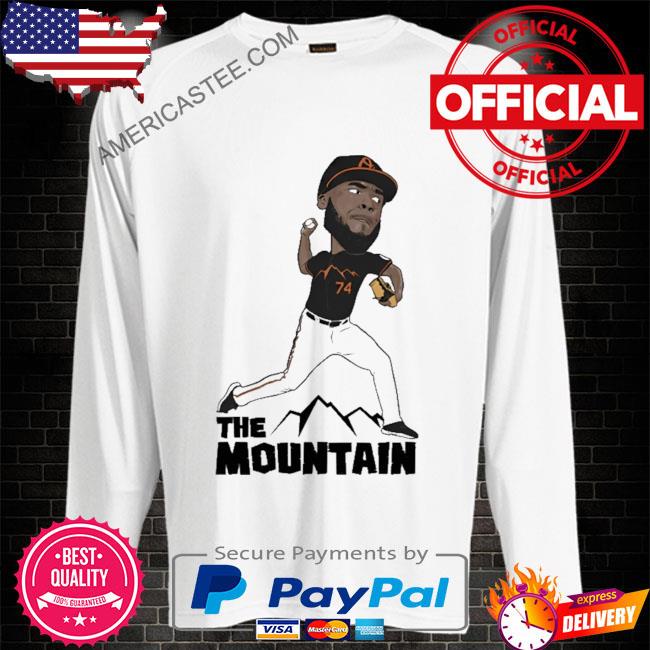 Félix bautista wearing the mountain shirt
