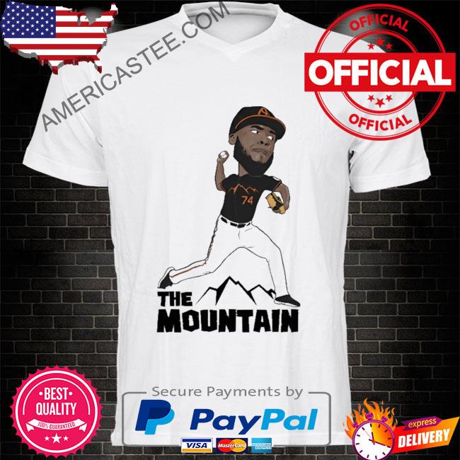Félix bautista wearing the mountain shirt