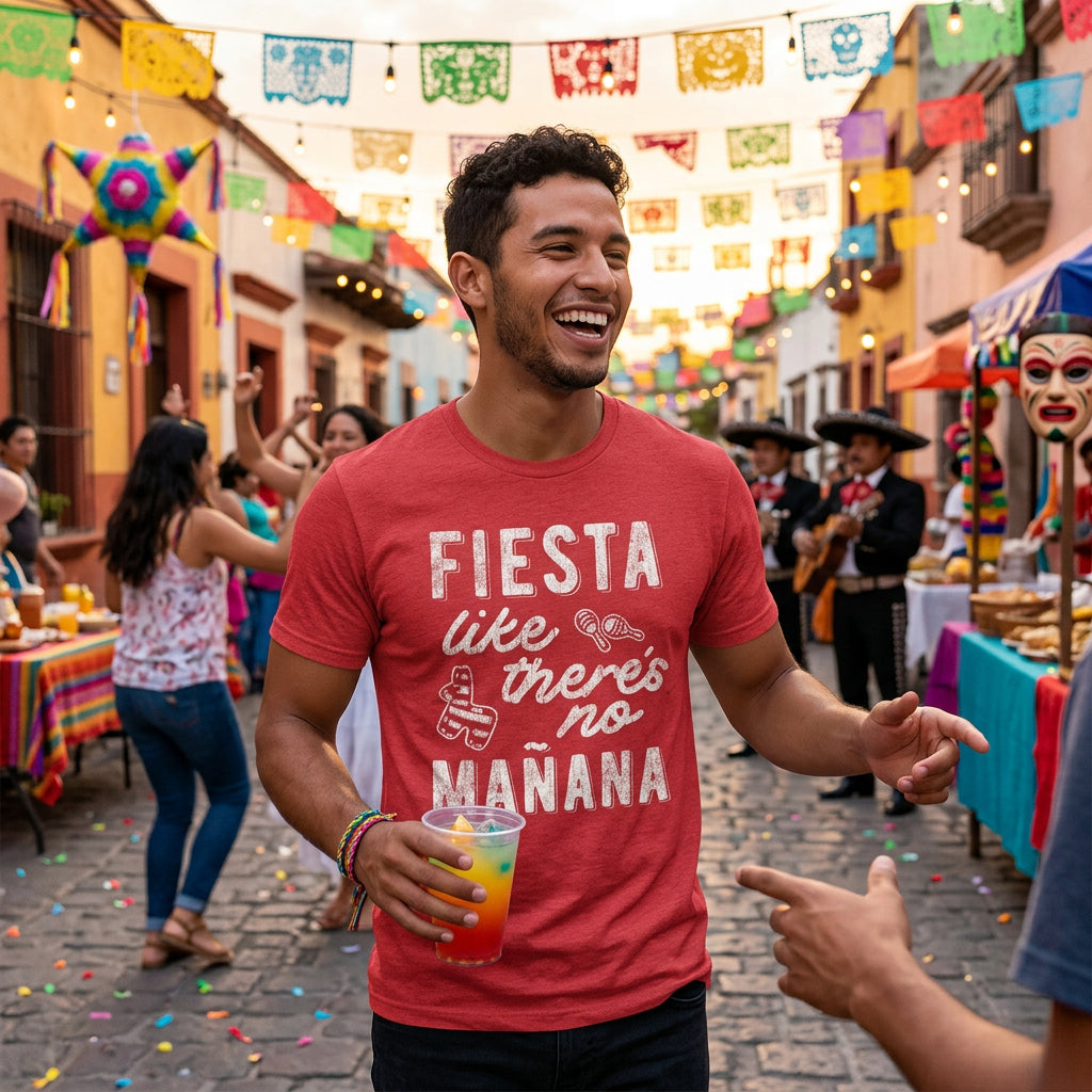 Fiesta Like There's No Manana Men's T Shirt