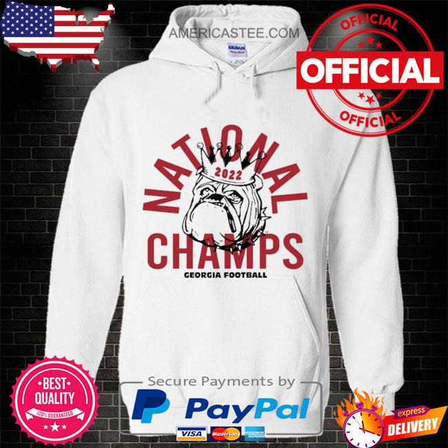 Final uga national champs white georgia bulldogs football crown shirt