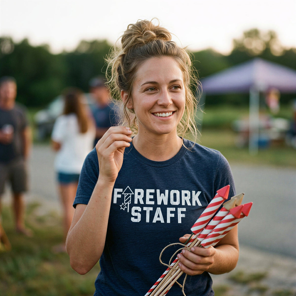 Firework Staff Women's T Shirt