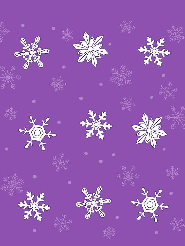 snowflakes on violet by AlinNova
