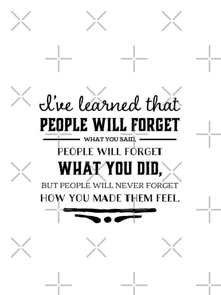 I've learned that people will forget what you said... — Maya Angelou by Vagabond-Soul