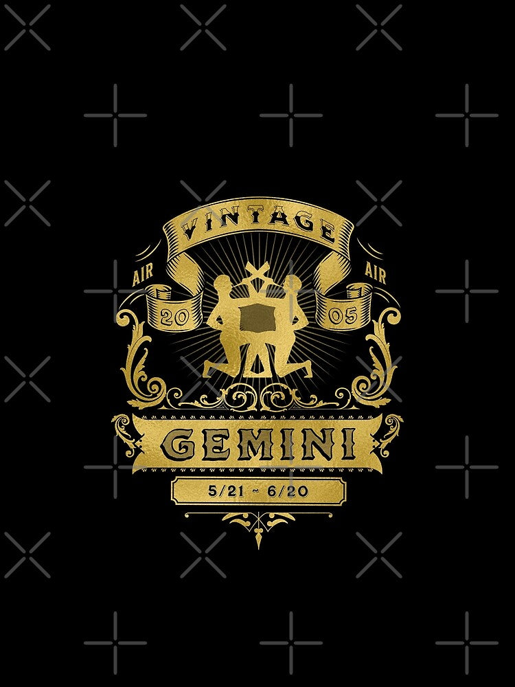 Zodiac Sign Gemini Golden Vintage 2005 T-Shirts, Hoodie, Sweatshirt