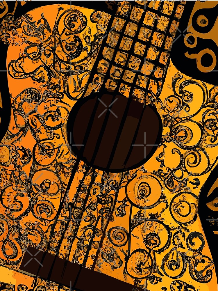 Grunge Guitar by SamJanner T-Shirts, Hoodie, Sweatshirt | BlankRebels.com (Image 2)
