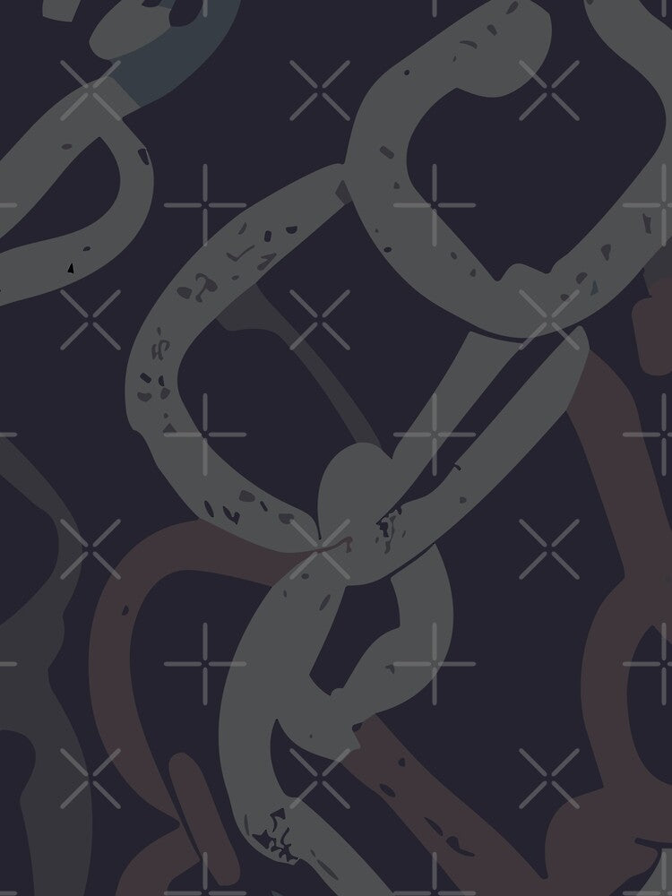 Grunge Chains Pattern by SamJanner T-Shirts, Hoodie, Sweatshirt | BlankRebels.com (Image 2)