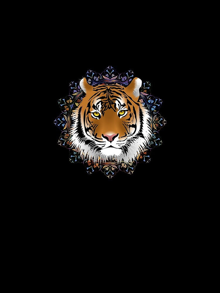 Tiger With Flowers Lunar New Year by The Sticker Place T-Shirts, Hoodie, Sweatshirt | BlankRebels.com (Image 2)