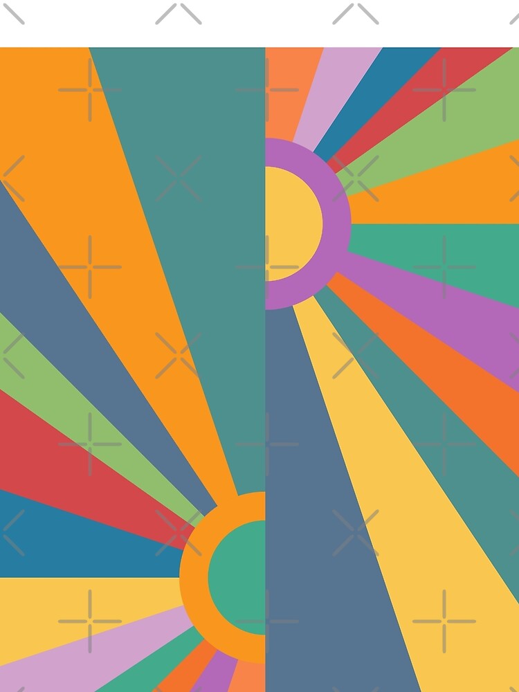 Offset Retro Sunset Rainbow 4 by MaryJaneRC T-Shirts, Hoodie, Sweatshirt | BlankRebels.com (Image 2)