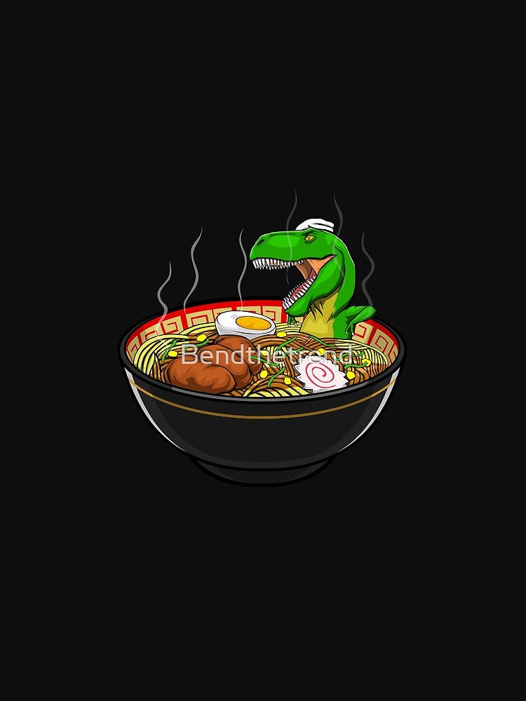 Trex Ramen Bath Japanese Instant Noodle Foodie by Bendthetrend T-Shirts, Hoodie, Sweatshirt | BlankRebels.com (Image 2)