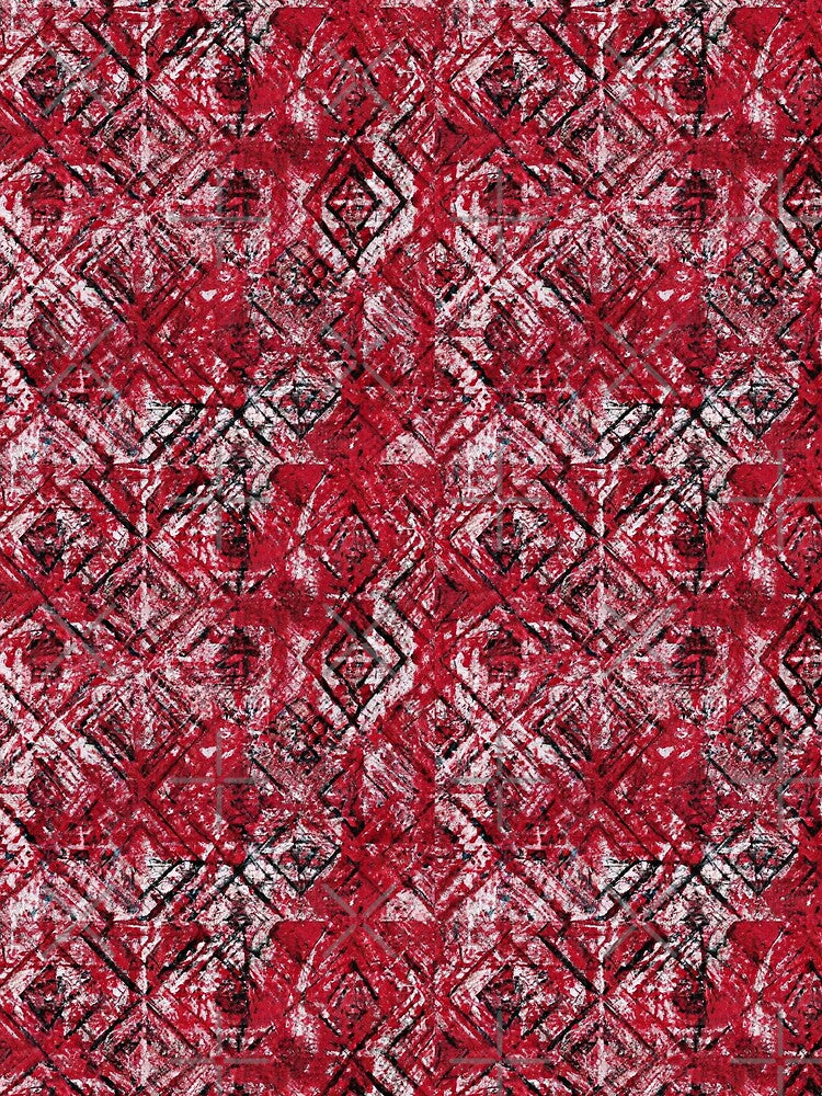 Grunge Red Diamonds Pattern by SamJanner T-Shirts, Hoodie, Sweatshirt | BlankRebels.com (Image 2)