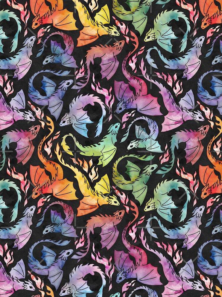 Dragon fire dark rainbow by adenaJ