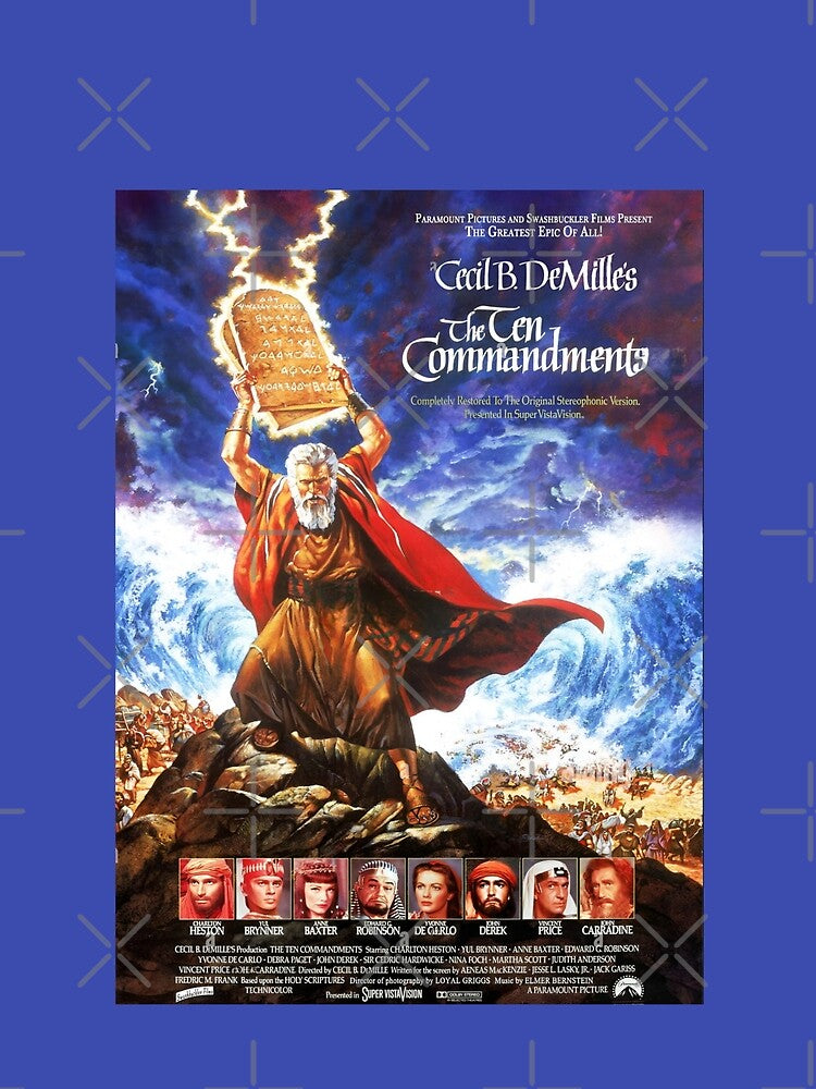 Ten Commandments Movie Poster by CMooreWorx T-Shirts, Hoodie, Sweatshirt | BlankRebels.com (Image 2)