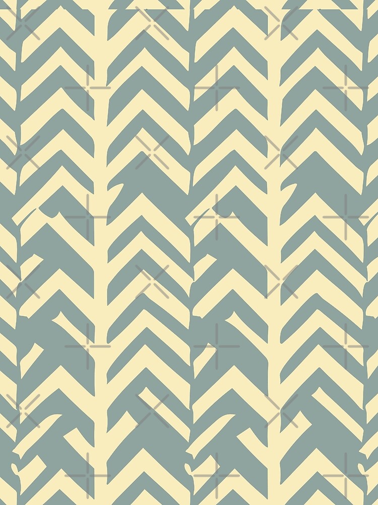 Grunge Herringbone Pattern in Grey / Blue and Cream / White by SamJanner T-Shirts, Hoodie, Sweatshirt (Image 2)