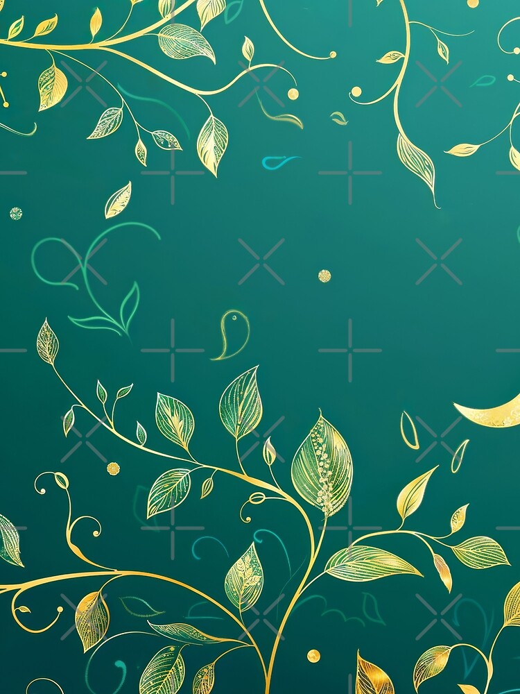 Celestial Botanical Design | Mystical Moon and Leaves for Nature Lover Gifts by KaladynDesigns T-Shirts,... (Image 2)