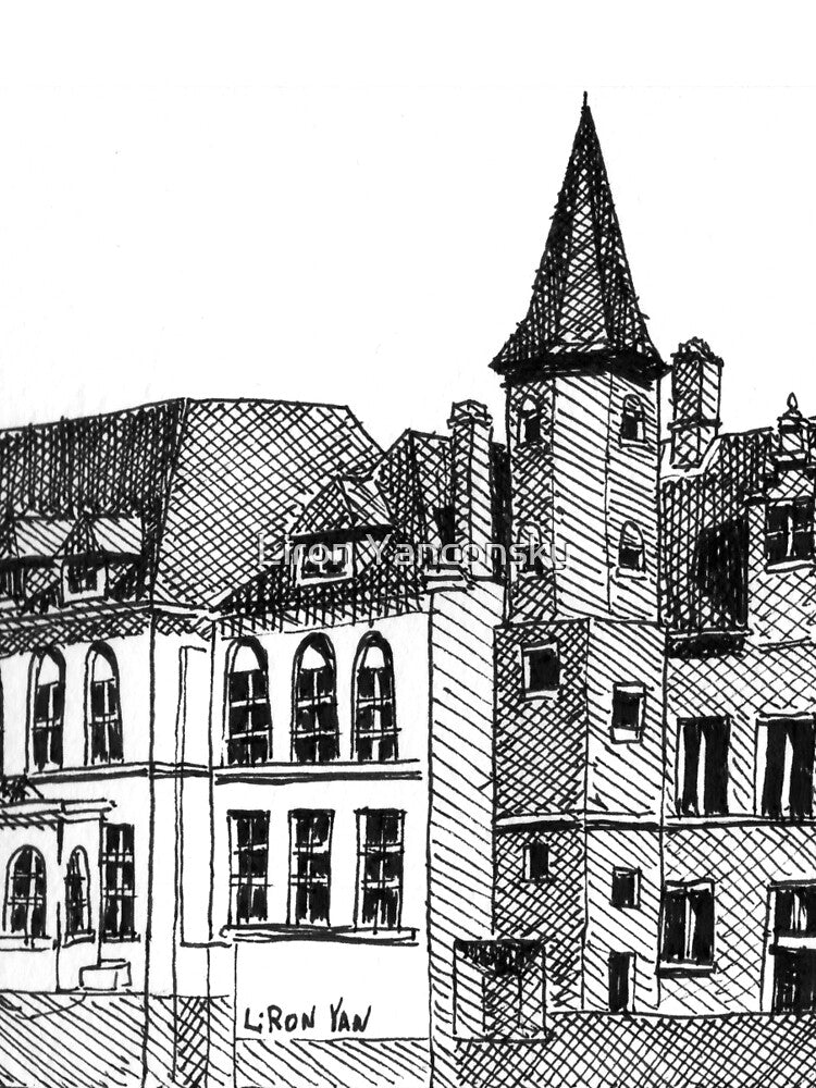 Bruges in Lines by Liron Yanconsky T-Shirts, Hoodie, Sweatshirt | BlankRebels.com (Image 2)