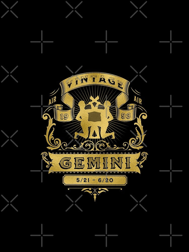 The Zodiac Sign of Gemini Golden Vintage 1993 by rhombusOnion T-Shirts, Hoodie, Sweatshirt | BlankRebels.com (Image 2)