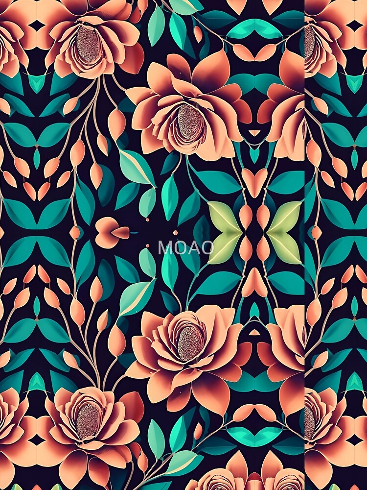 Floral pattern dark fantasy by M0A0 T-Shirts, Hoodie, Sweatshirt | BlankRebels.com (Image 2)