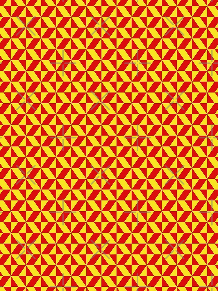 Yellow And Red Geometric Squares Pattern by S Cube Design T-Shirts, Hoodie, Sweatshirt | BlankRebels.com (Image 2)