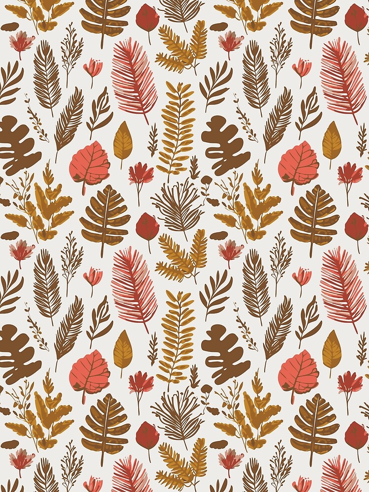 warm-red floral pattern by joshua Tolliday T-Shirts, Hoodie, Sweatshirt | BlankRebels.com (Image 2)