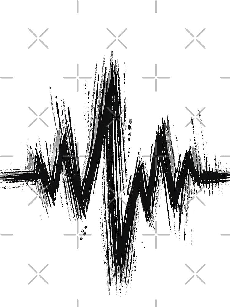 Sketch-Style Heartbeat Pulse – Artistic Freehand Design by Gold Turtle  Lina T-Shirts, Hoodie, Sweatshirt (Image 2)