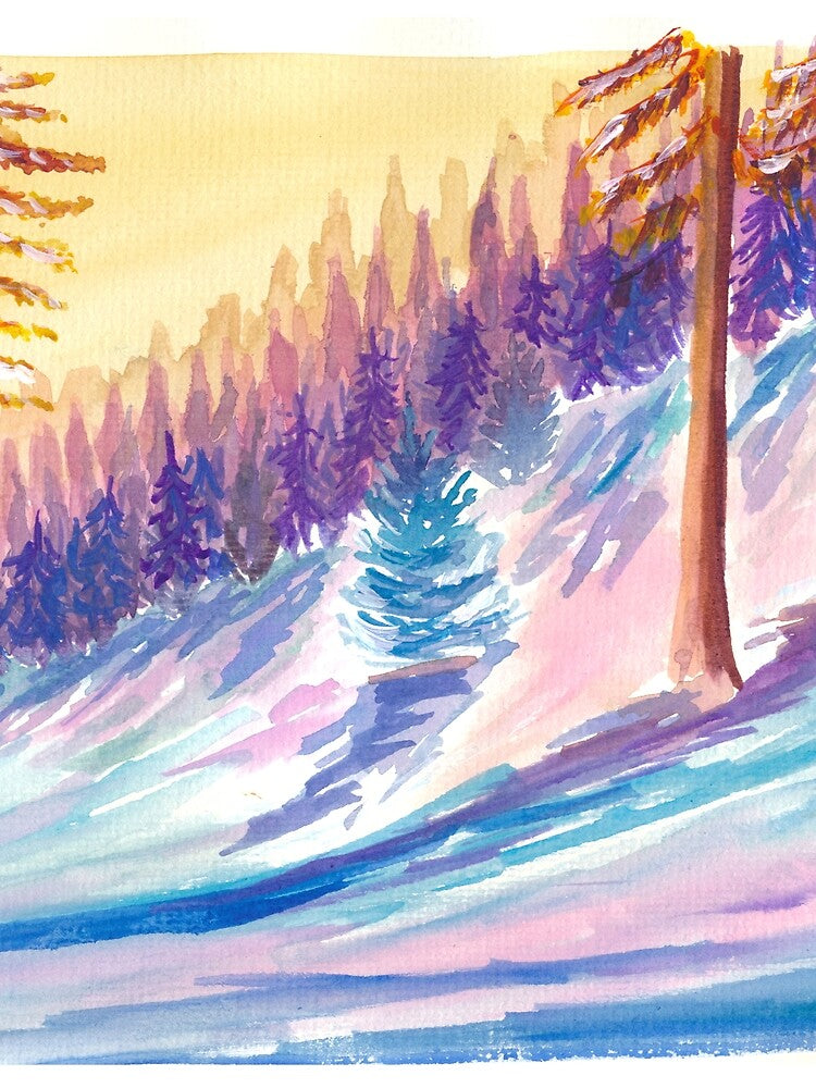 Late Afternoon Sun in Romantic Winter Forest by artshop77 T-Shirts, Hoodie, Sweatshirt | BlankRebels.com (Image 2)