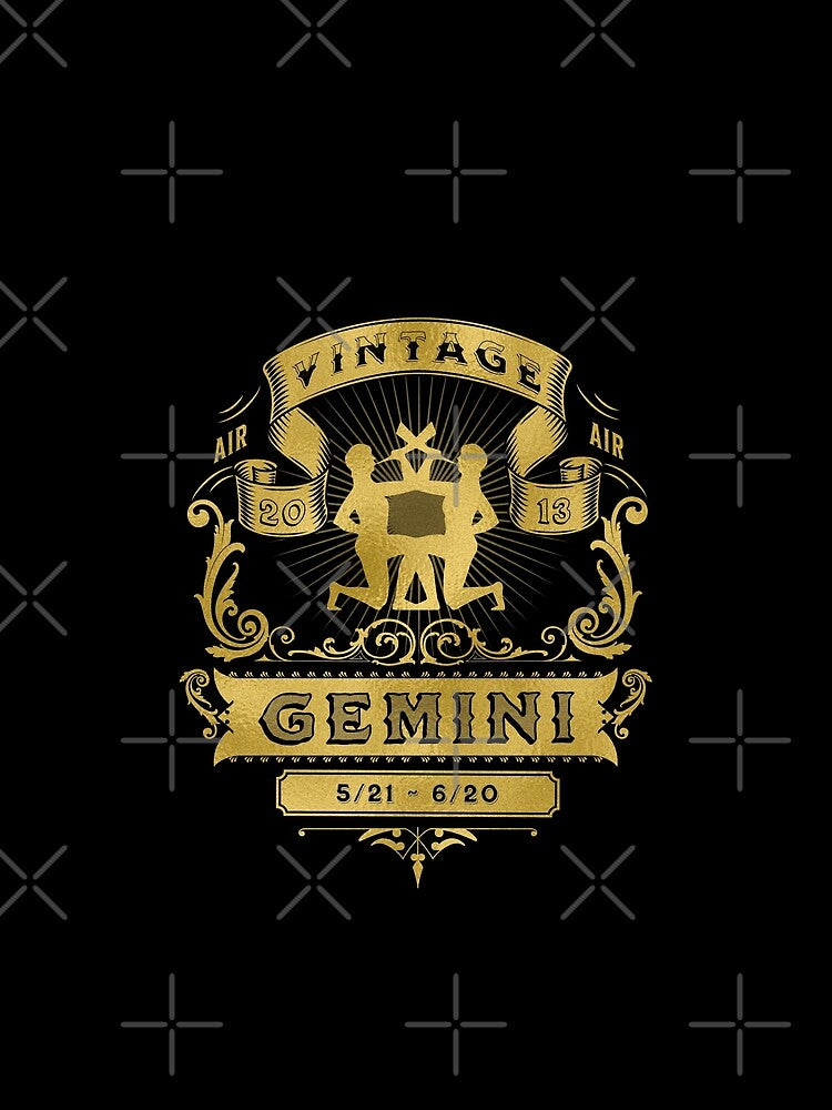 The Zodiac Sign of Gemini Golden Vintage 2013 by rhombusOnion T-Shirts, Hoodie, Sweatshirt | BlankRebels.com (Image 2)