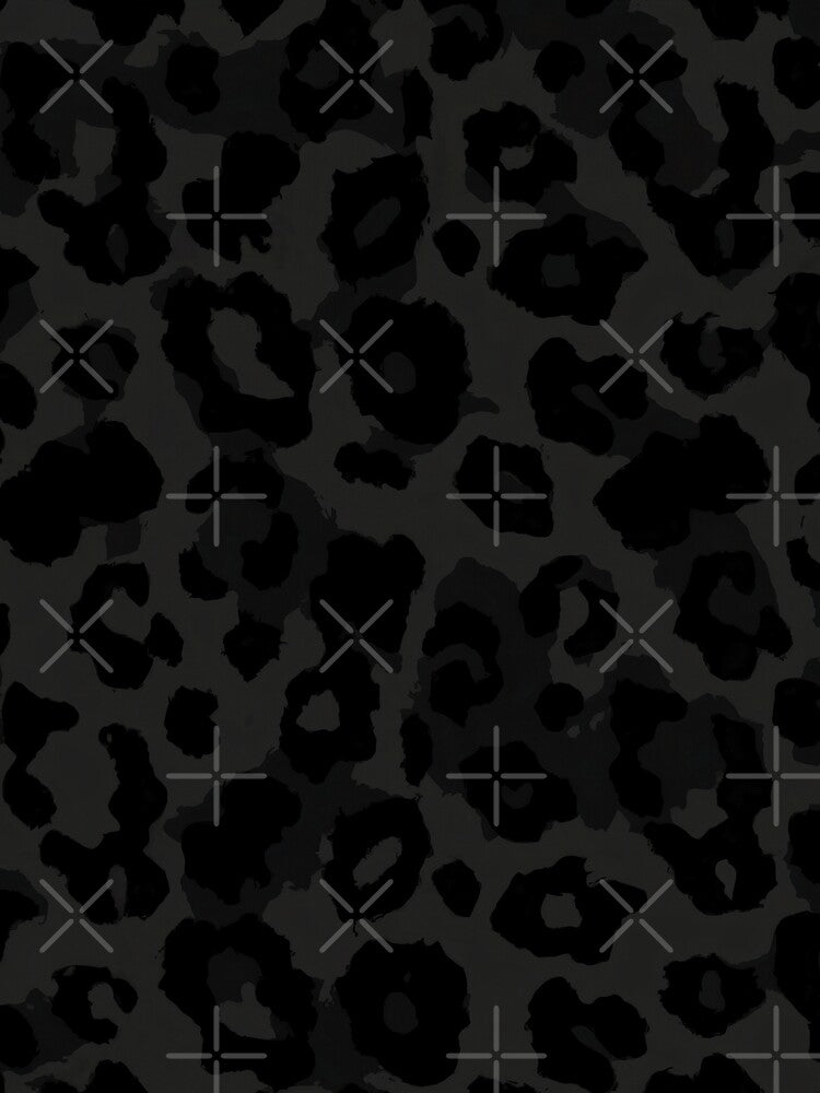A dark black leopard pattern by SamJanner T-Shirts, Hoodie, Sweatshirt | BlankRebels.com (Image 2)