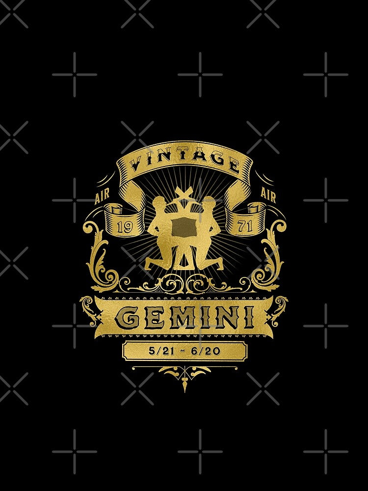 The Zodiac Sign of Gemini Golden 1971 by rhombusOnion T-Shirts, Hoodie, Sweatshirt | BlankRebels.com (Image 2)