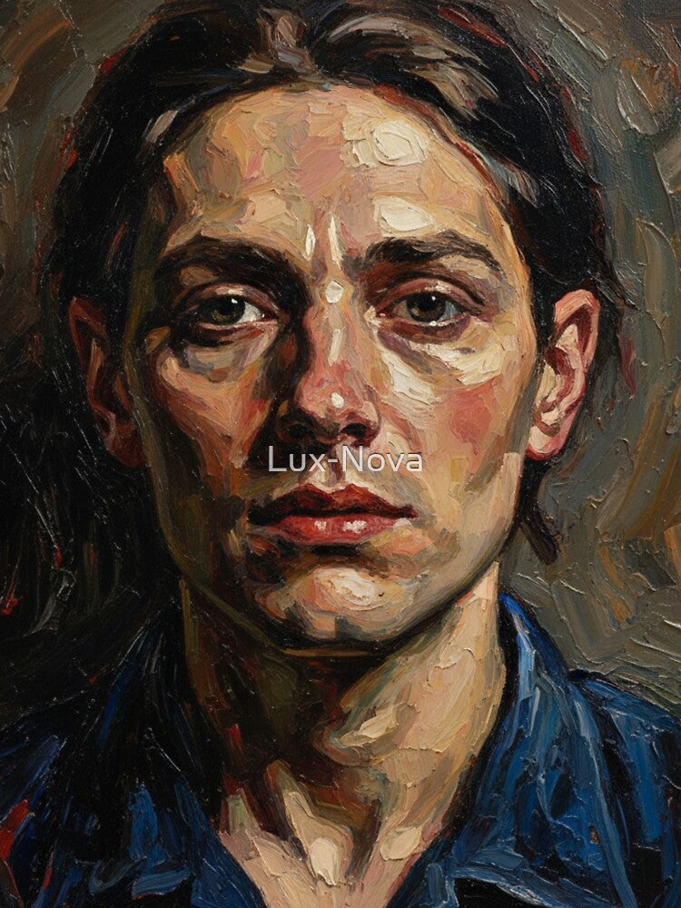 Expressive human portrait in impasto oil painting style. by Lux-Nova T-Shirts, Hoodie, Sweatshirt | BlankRebels.com (Image 2)