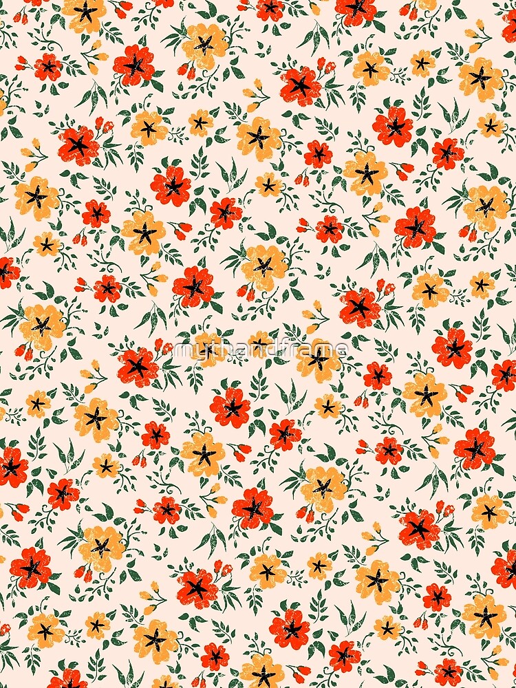 Floral Cheer Cute Orange and Yellow Flowers by mythandframe T-Shirts, Hoodie, Sweatshirt | BlankRebels.com (Image 2)