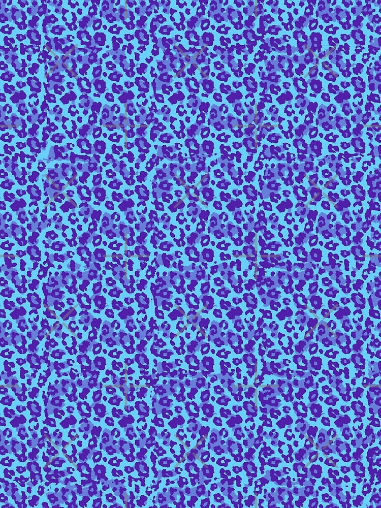 Deep Blue Leopard Pattern by SamJanner T-Shirts, Hoodie, Sweatshirt | BlankRebels.com (Image 2)