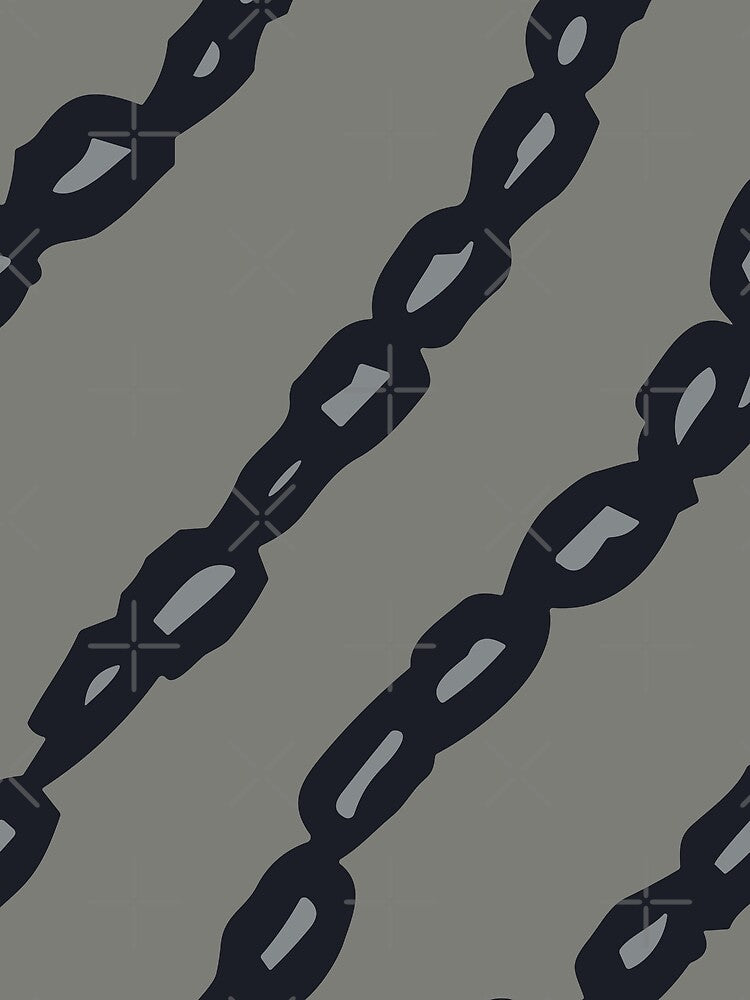 Grunge Thin Chains Pattern by SamJanner T-Shirts, Hoodie, Sweatshirt | BlankRebels.com (Image 2)