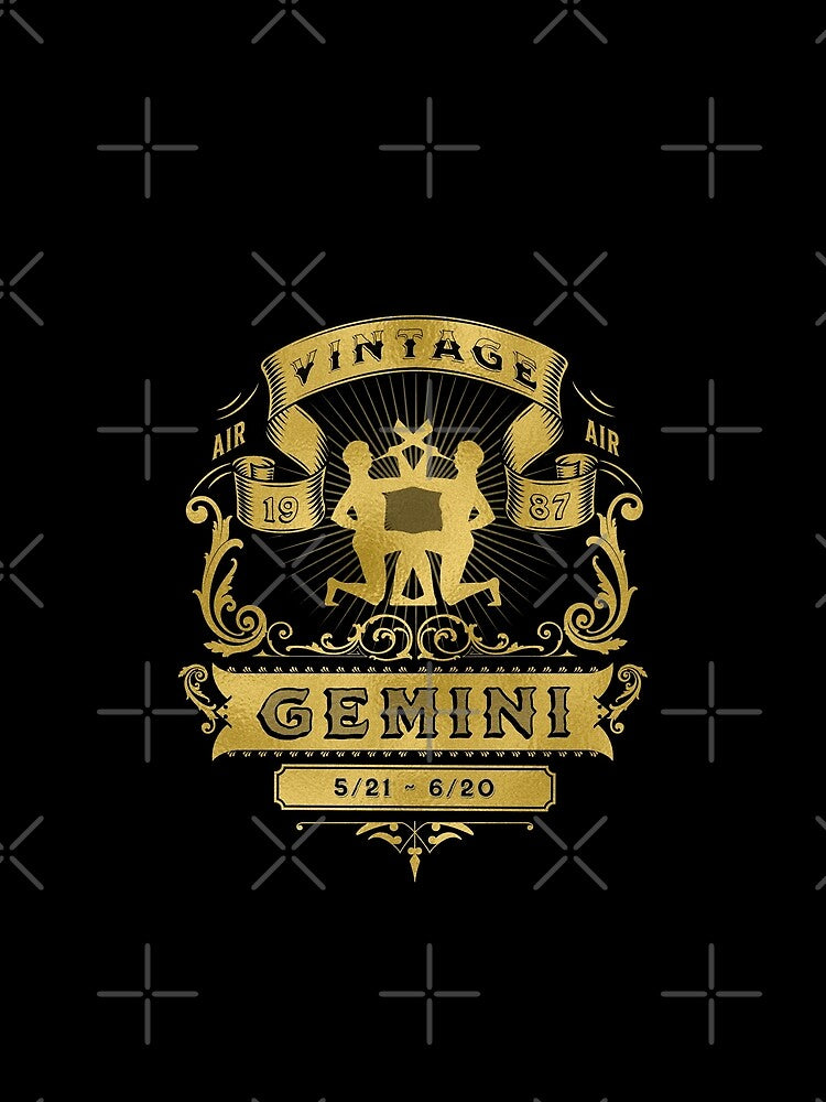 The Zodiac Sign of Gemini Golden Vintage 1987 by rhombusOnion T-Shirts, Hoodie, Sweatshirt | BlankRebels.com (Image 2)