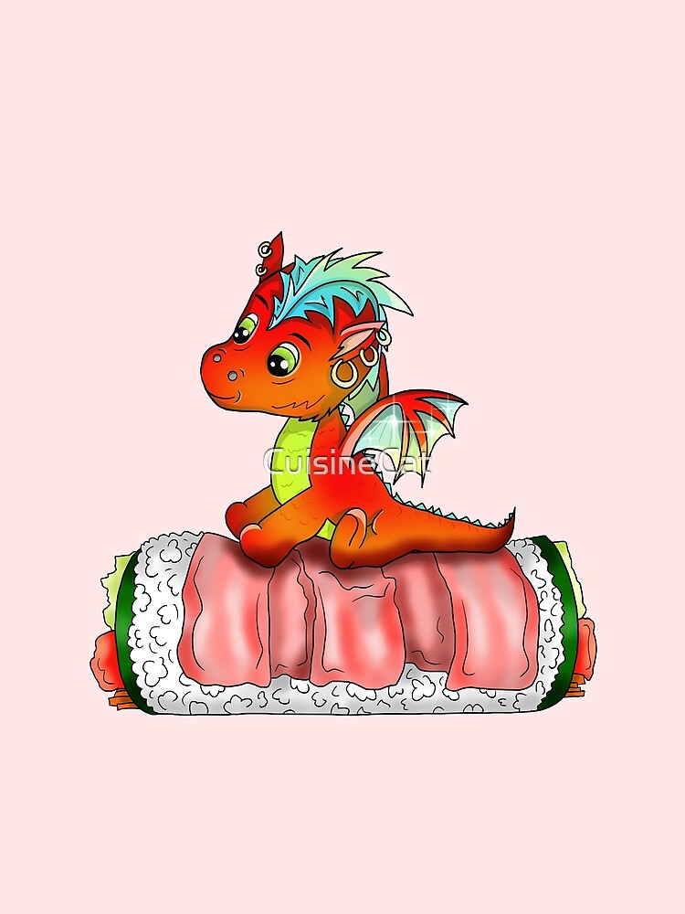 animal sushi dragon roll cartoon by CuisineCat T-Shirts, Hoodie, Sweatshirt | BlankRebels.com (Image 2)