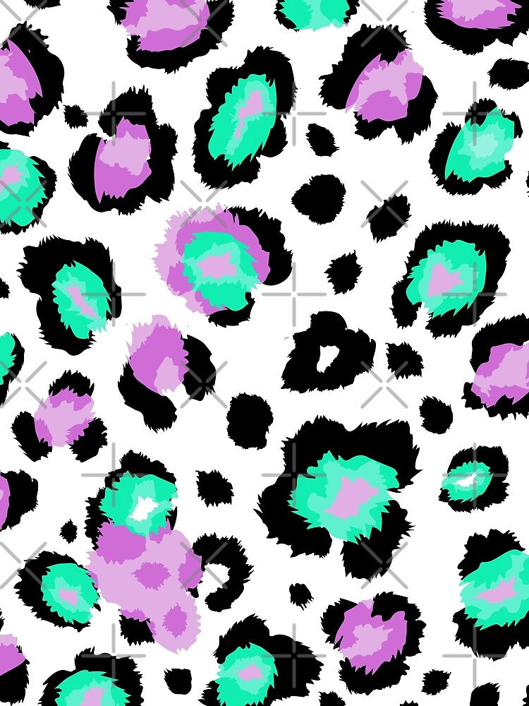 lilac turquoise animal print by haroulita T-Shirts, Hoodie, Sweatshirt | BlankRebels.com (Image 2)