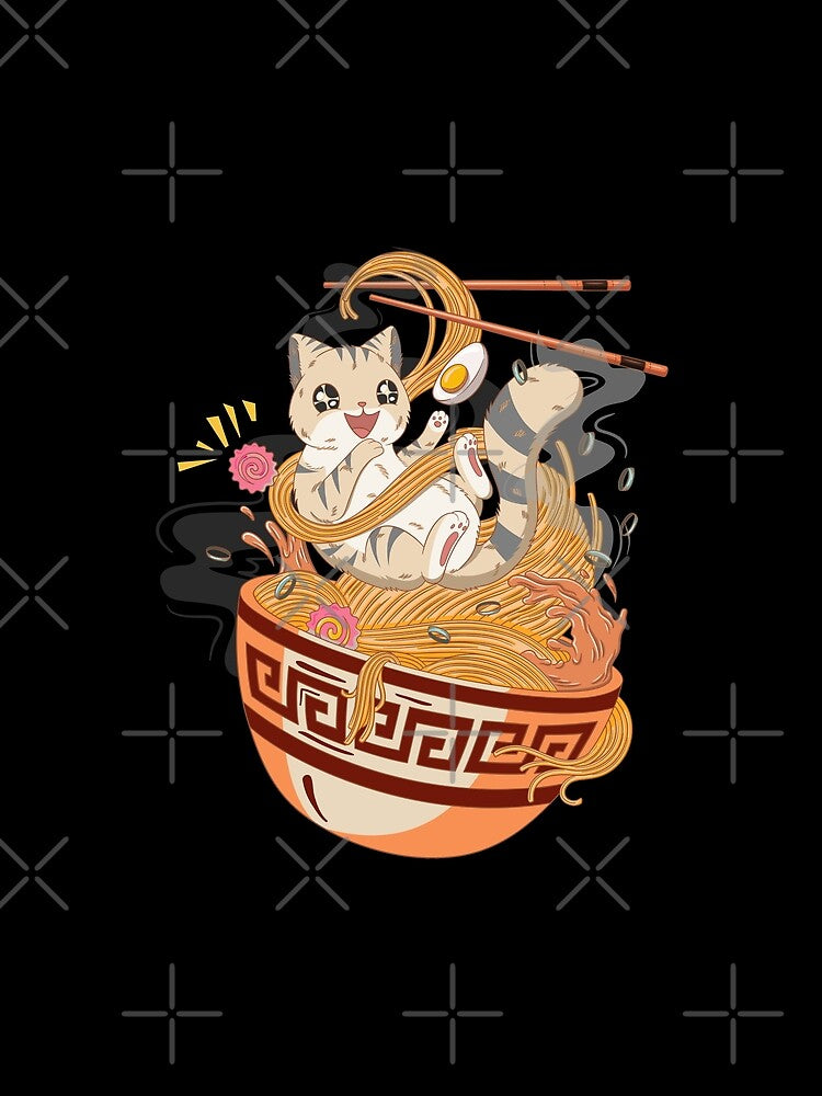 CAT LOVE RAMEN T SHIRT by STTrillionTEES Hoodie, Sweatshirt | BlankRebels.com (Image 2)