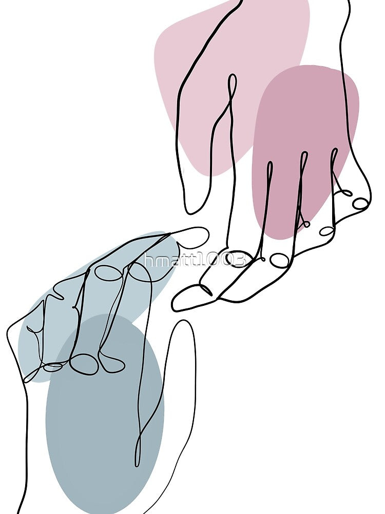 Line Art Hands Drawing by hmatt1003 T-Shirts, Hoodie, Sweatshirt | BlankRebels.com (Image 2)