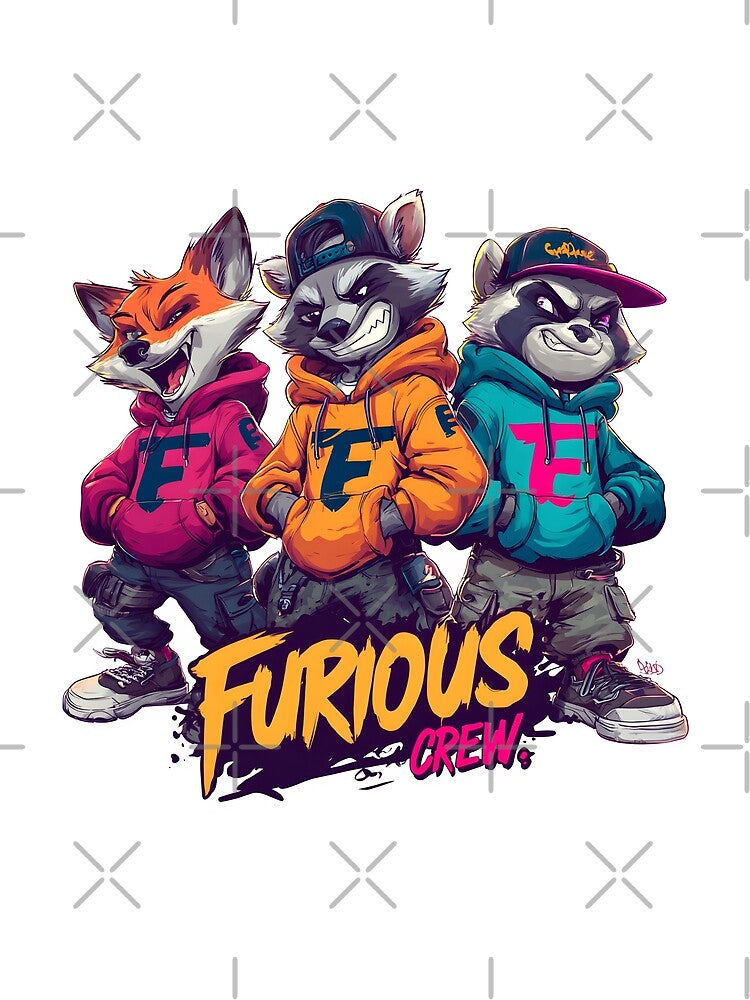 Furious Crew | Animal Street Gang Art by Furious-031 T-Shirts, Hoodie, Sweatshirt | BlankRebels.com (Image 2)