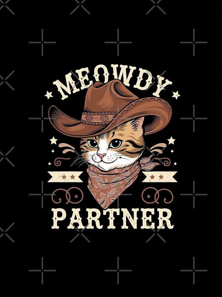 Meowdy Partner Cat Cowboy Hat by Animal Hug Co. T-Shirts, Hoodie, Sweatshirt | BlankRebels.com (Image 2)