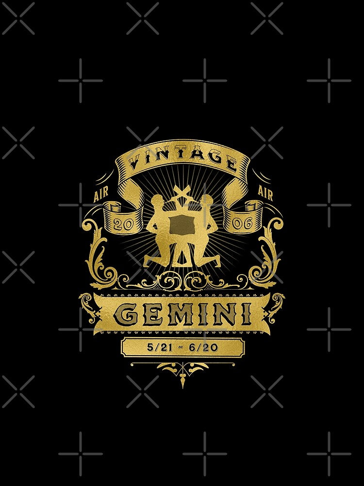 The Zodiac Sign of Gemini Golden Vintage 2006 by rhombusOnion T-Shirts, Hoodie, Sweatshirt | BlankRebels.com (Image 2)