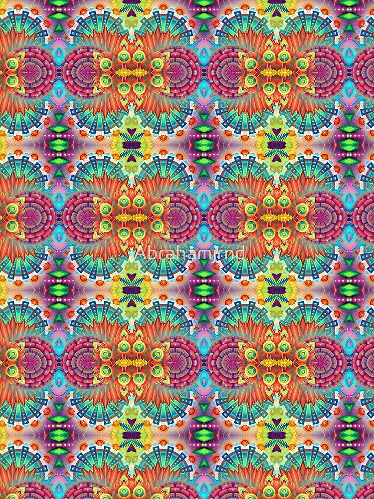 red black bright blue abstraction abstract bumper garden seamless colorful repeat pattern by Abrahamjrnd... (Image 2)