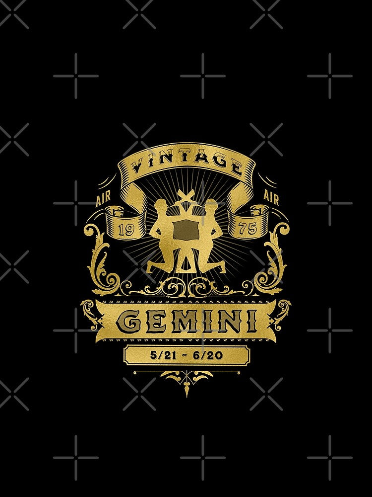 The Zodiac Sign of Gemini Golden Vintage 1975 by rhombusOnion T-Shirts, Hoodie, Sweatshirt | BlankRebels.com (Image 2)
