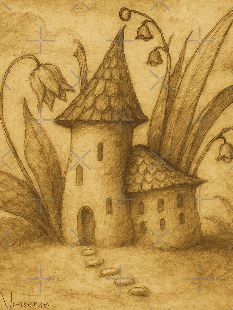 Fantasy house sketch by Nonsense Manufactory T-Shirts, Hoodie, Sweatshirt | BlankRebels.com (Image 2)
