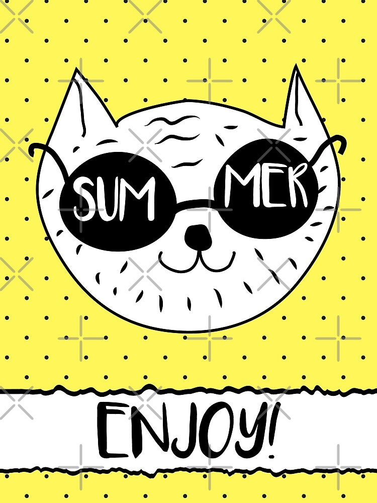 Summer doodle cat by GennyBunny T-Shirts, Hoodie, Sweatshirt | BlankRebels.com (Image 2)