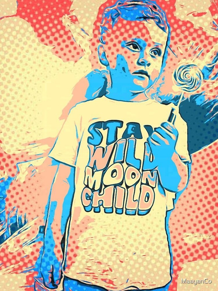 A Young Boy pop art style -  An Exclusive design! by MaayanCo T-Shirts, Hoodie, Sweatshirt | BlankRebels.com (Image 2)