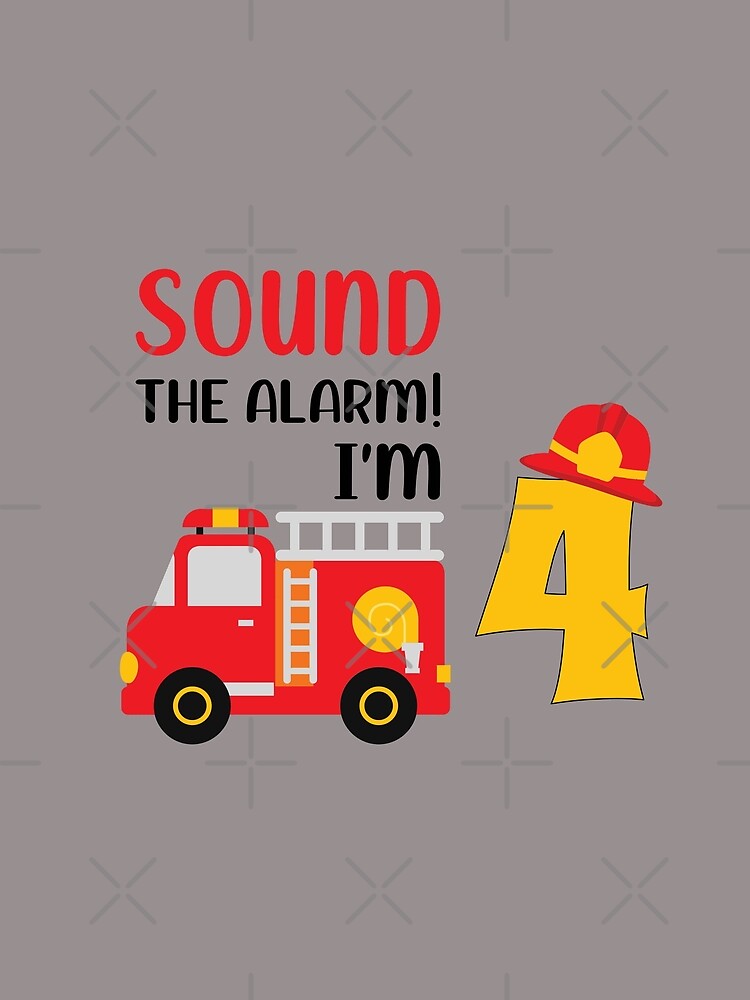 Happy 4th Birthday Firetruck Fan by Justin Haas T-Shirts, Hoodie, Sweatshirt | BlankRebels.com (Image 2)