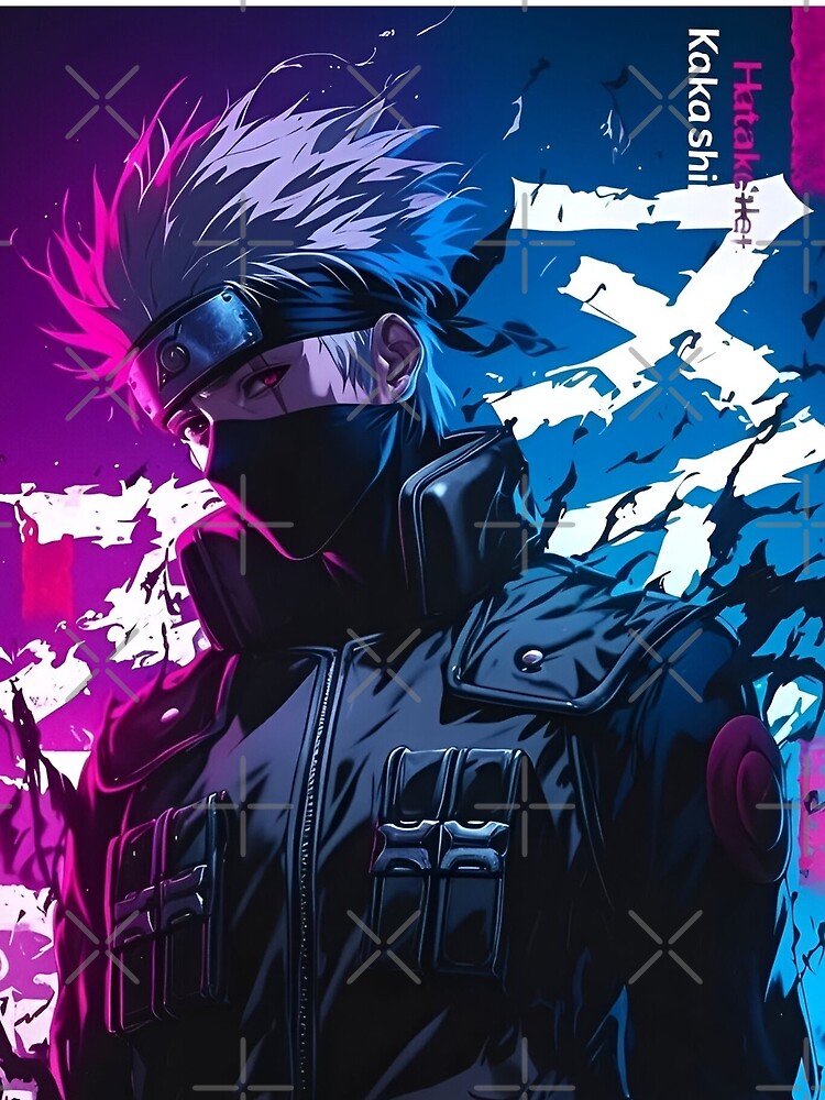 Kakashi Hatake-Neon Cyber Ninja Warrior – Futuristic Anime Shinobi Art by Dyan4 T-Shirts, Hoodie, Sweatshirt (Image 2)