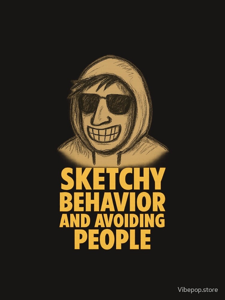 Sketchy Behavior, Sketch Drawing T-Shirt (Image 2)