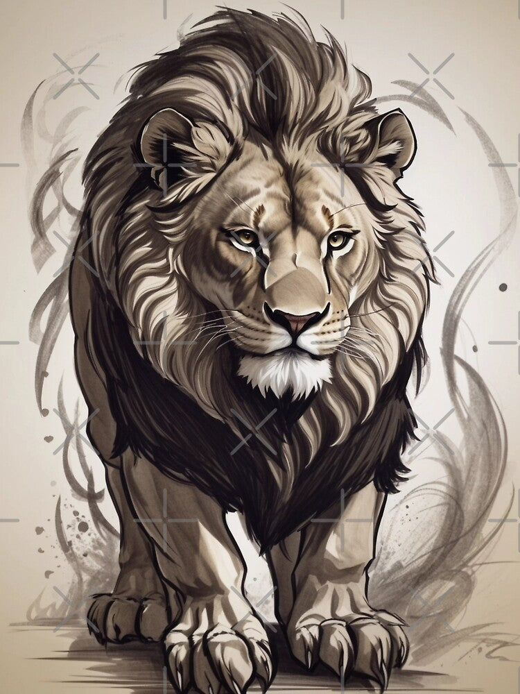 Majestic Lion in Sketch Style by Vitalka-uk T-Shirts, Hoodie, Sweatshirt | BlankRebels.com (Image 2)